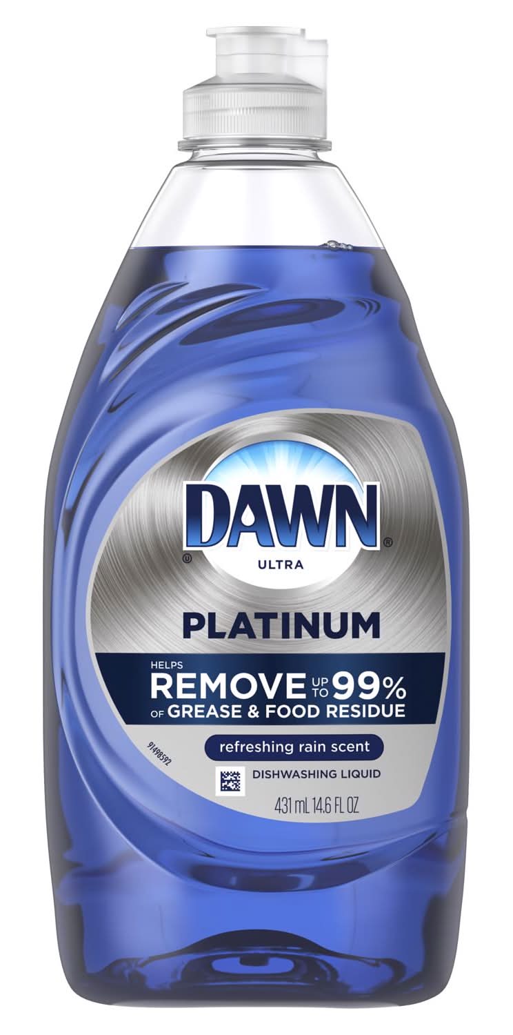 Dawn Ultra Platinum Refreshing Rain Scent Liquid Dish Soap 14.6 Oz 1 Pk