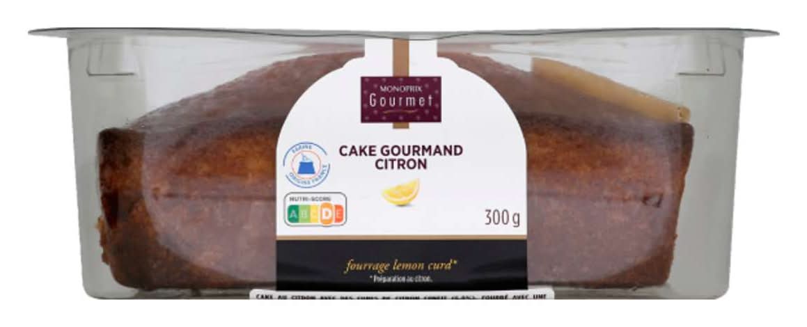 Monoprix Gourmet - Gâteau gourmand, citron (300g)