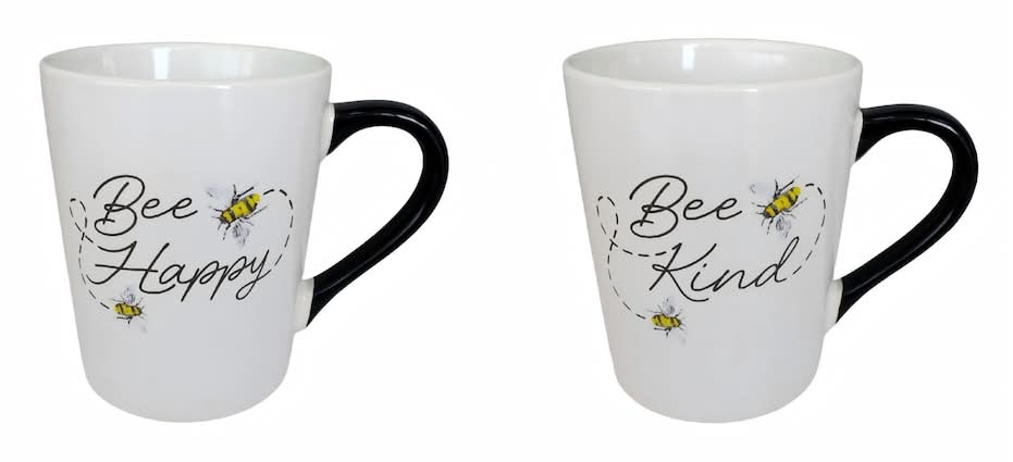 Royal Norfolk You Are the Bee's Knees Porcelain Floral Coffee Mug 11 oz