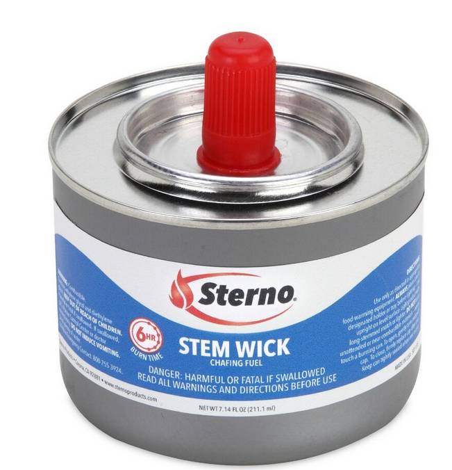 Sterno - #10102 - Stem Wick 6 Hour Chafing Fuel - 24 ct (1X24|1 Unit per Case)