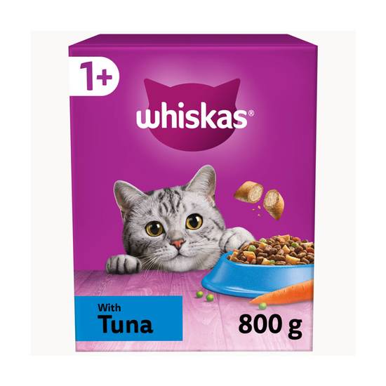 Whiskas 1+ Tuna Adult Dry Cat Food800g