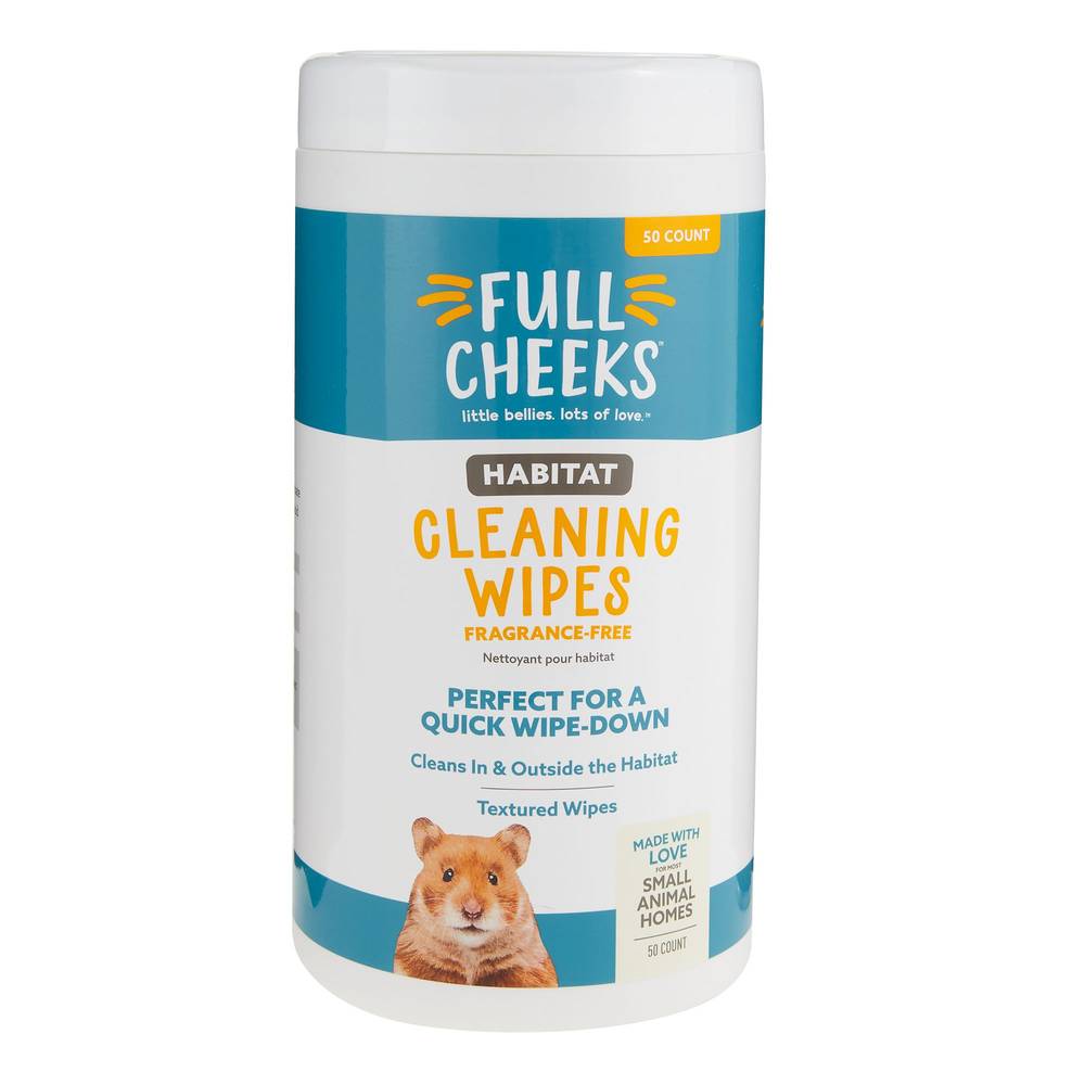 Full Cheeks Small Pet Habitat Cleaning Wipes (50 ct)