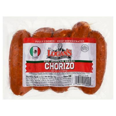 Logan'S Fc Hot Mexican Chorizo 14 Oz.