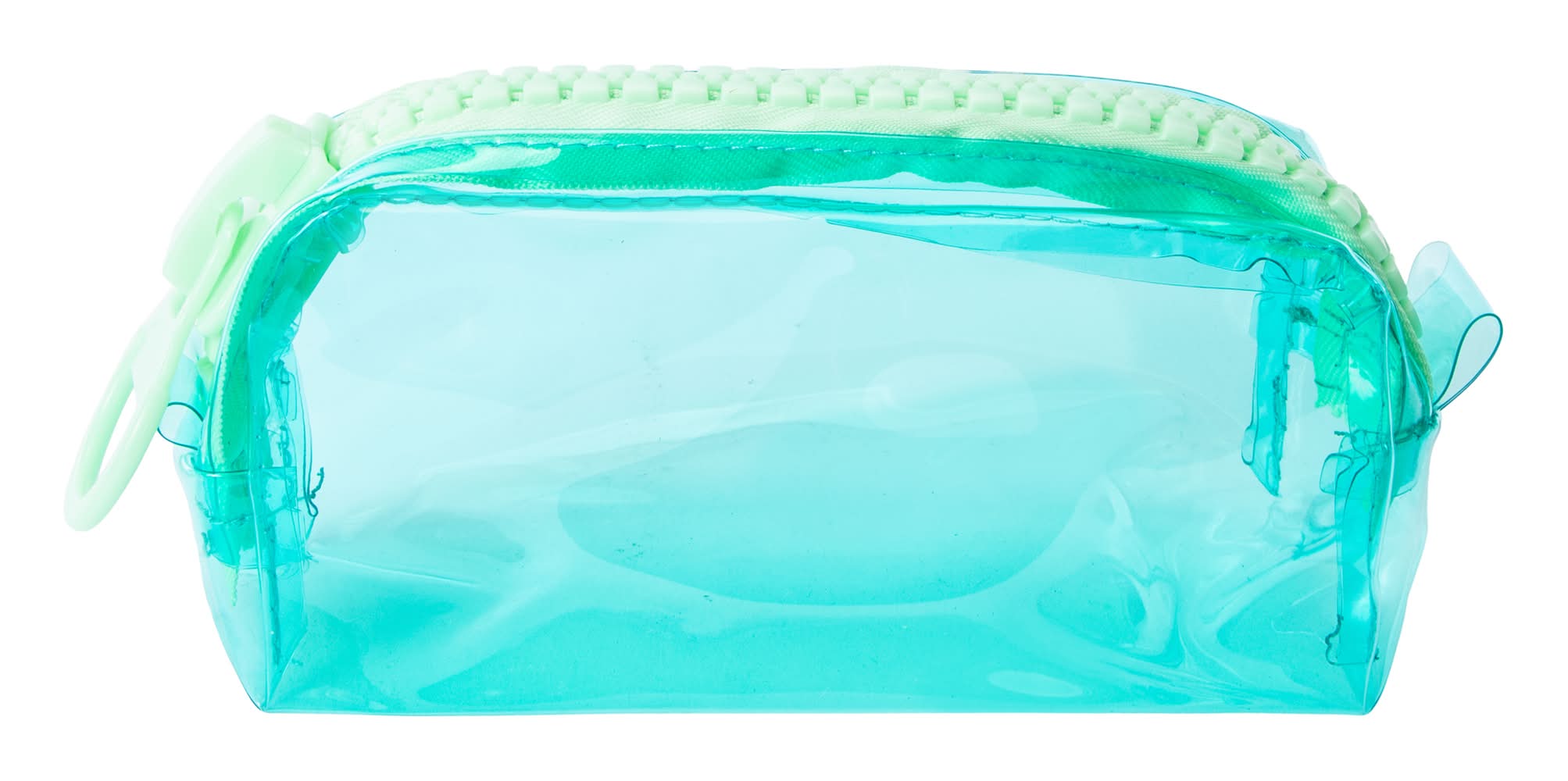 Transparent Color Pencil Case Green