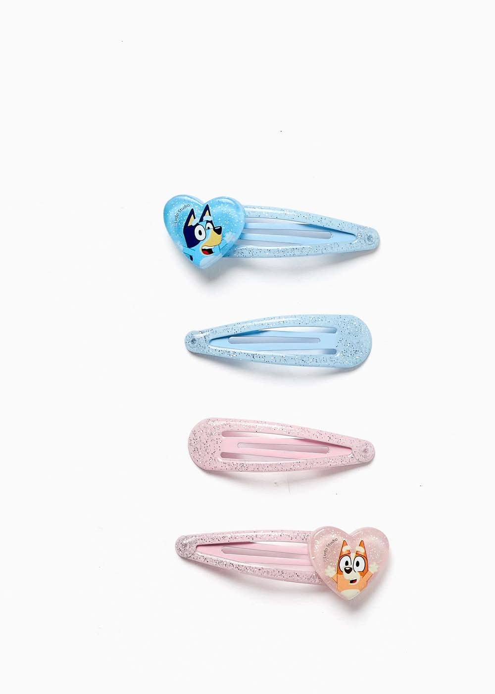 Conjunto De 4 Ganchos De Cabelo Bluey Para Bebé E Menina (Vários - Único)