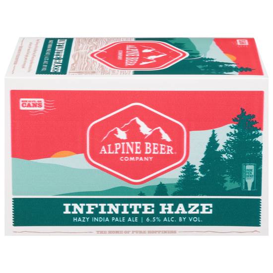 Alpine Beer Company Organic Haze Hazy Ipa Beer (6 pack, 12 fl oz) (lemon)