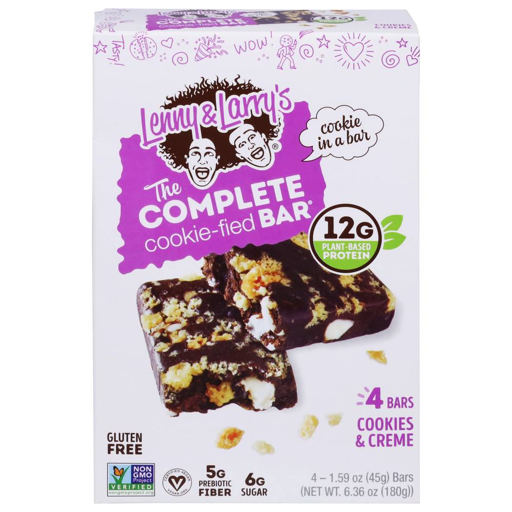 Lenny & Larry's L&L Cookiefied Bar Cookie's & Creme 4ct