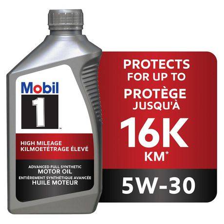 Mobil 1 High Mileage Full Synthetic Motor Oil 5w-30