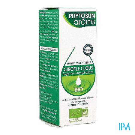 Phytosun Aroms Huile Essentielle Clou Girofle Bio 10ml Huile essentielle - Aromathérapie