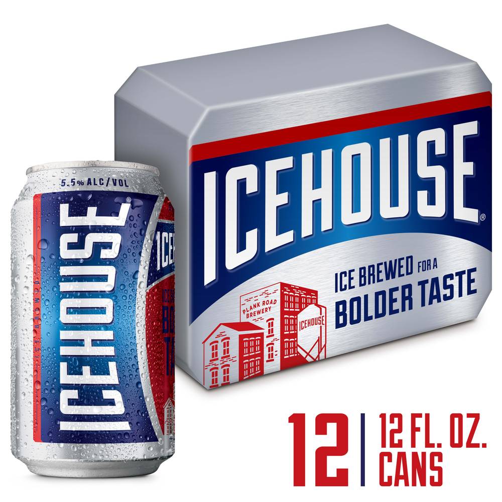 Icehouse Ice Brewed Bolder Taste Beer (12 ct, 12 fl oz)