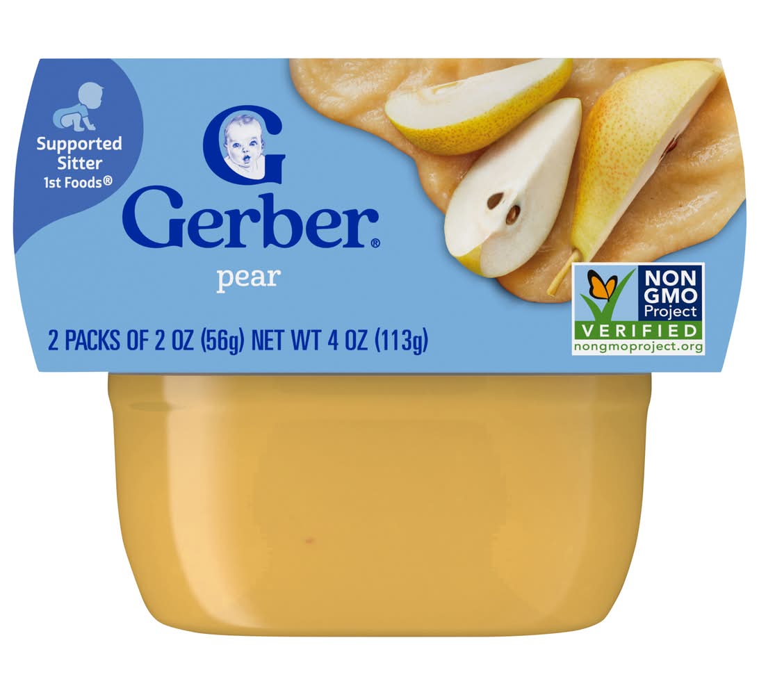 Gerber 1St Foods Natural For Baby Pear Baby Food (4 oz)