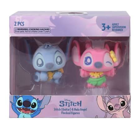 Disney Stitch Flocked Figures 2-Pack Stitch Guitar