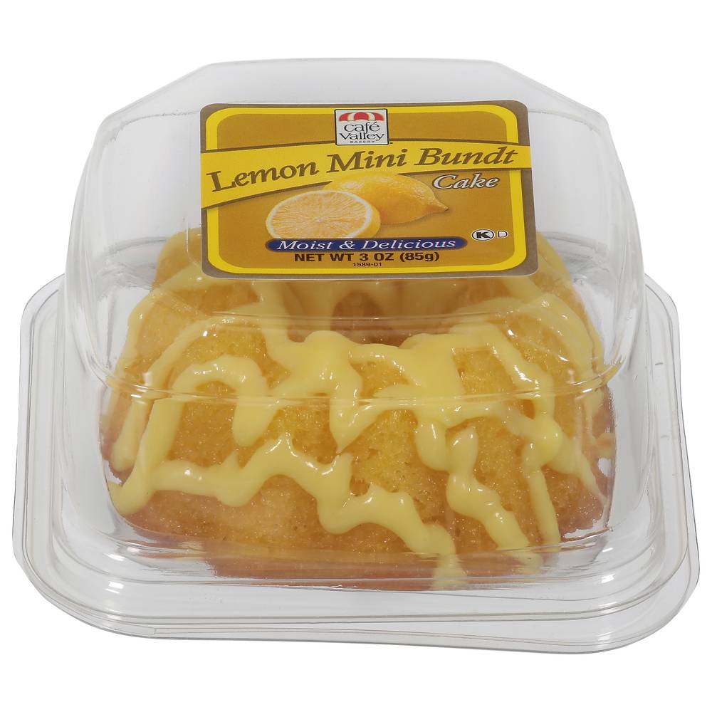 Café Valley Bundt Cake Mini, Lemon (3 oz)