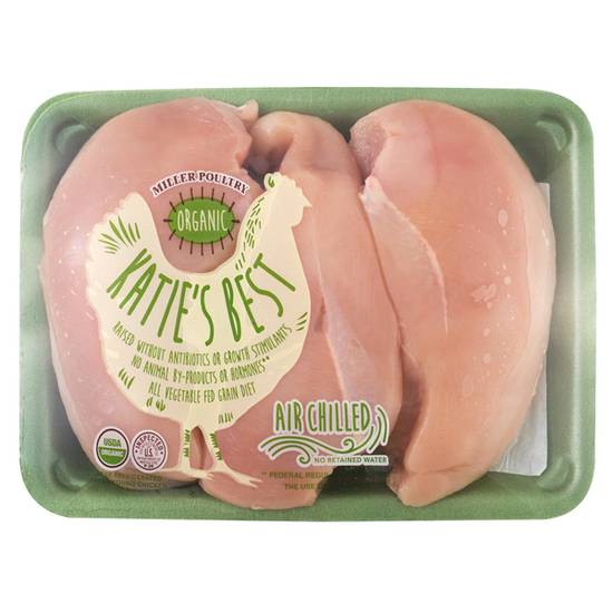 Katie's Best Organic Boneless, Skinless Chicken Breasts (approx 1.35 lbs)