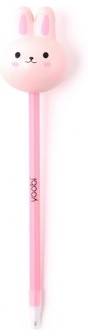 Yoobi Novelty Ballpoint Pen Squishy Topper Bunny, Pink