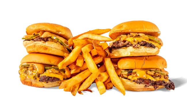 Smash Burger (4) & French Fries