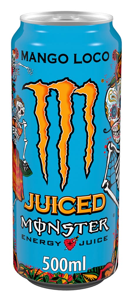 Monster - Bebida energética mango loco, garrafa de 500 ml