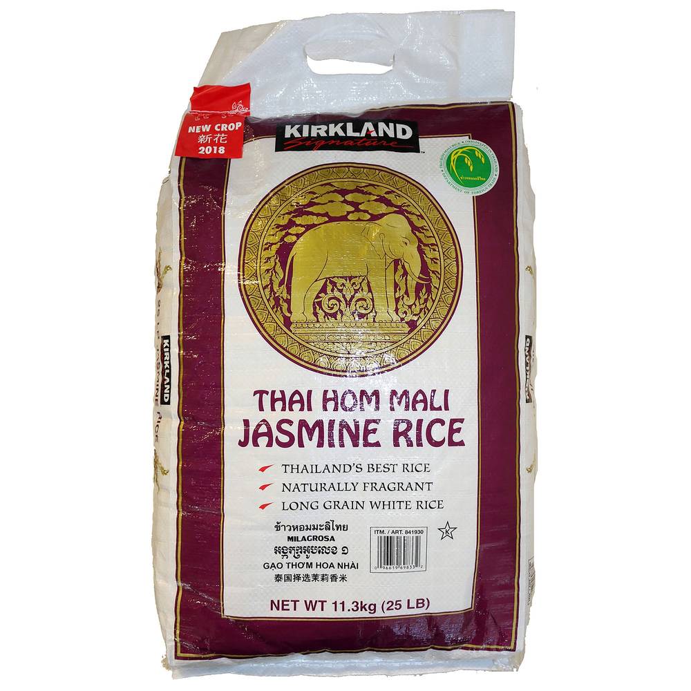 Kirkland Signature Thai Hom Mali Jasmine Rice (25 lbs)