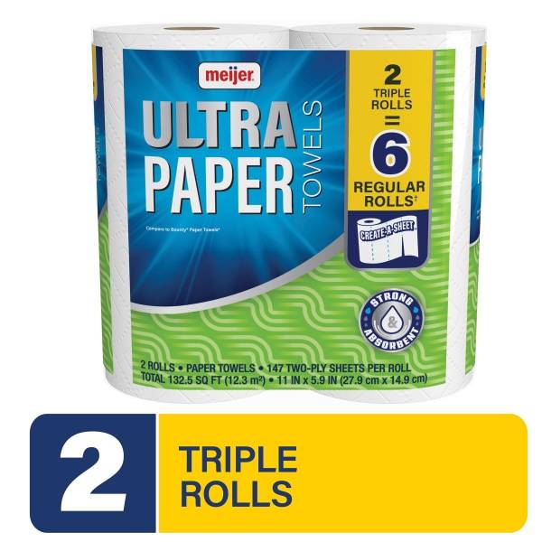 Meijer Ultra Paper Towels (11 in x 5.9 in)