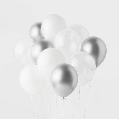 Spritz Chrome Balloons, Silver (20 ct)