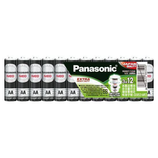 Panasonic乾電池-黑色3號1.5V12入