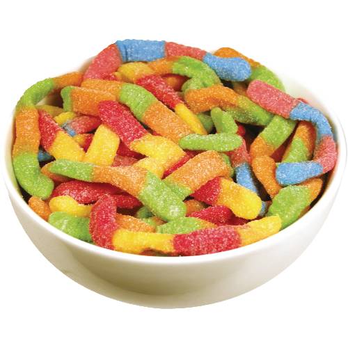 Sour Neon 4 Inch Gummi Worms