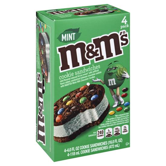 M&M's Ice Cream, Reduced Fat, Chocolate - 16.0 fl oz