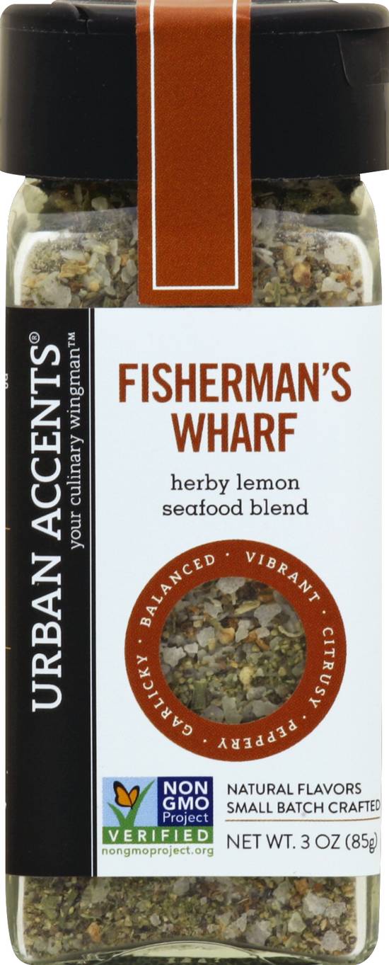 Urban Accents Seafood Blend, Herby Lemon, Fisherman's Wharf - 3 oz