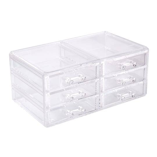 Cecilia Tech 9" Clear Stackable 6-Drawer Jewelry Box