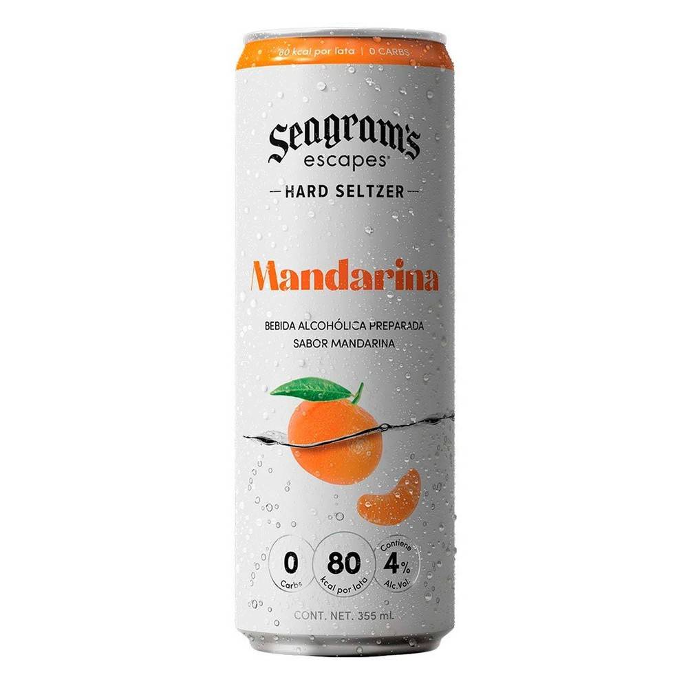 Seagram's Escapes · Bebida alcohólica preparada, mandarina (355 ml)