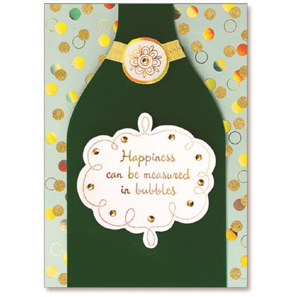 Viabella Happiness Bubbles Birthday Greeting Card With Envelope