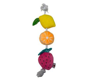 Summer Fruit Rope & Plush Dog Toy