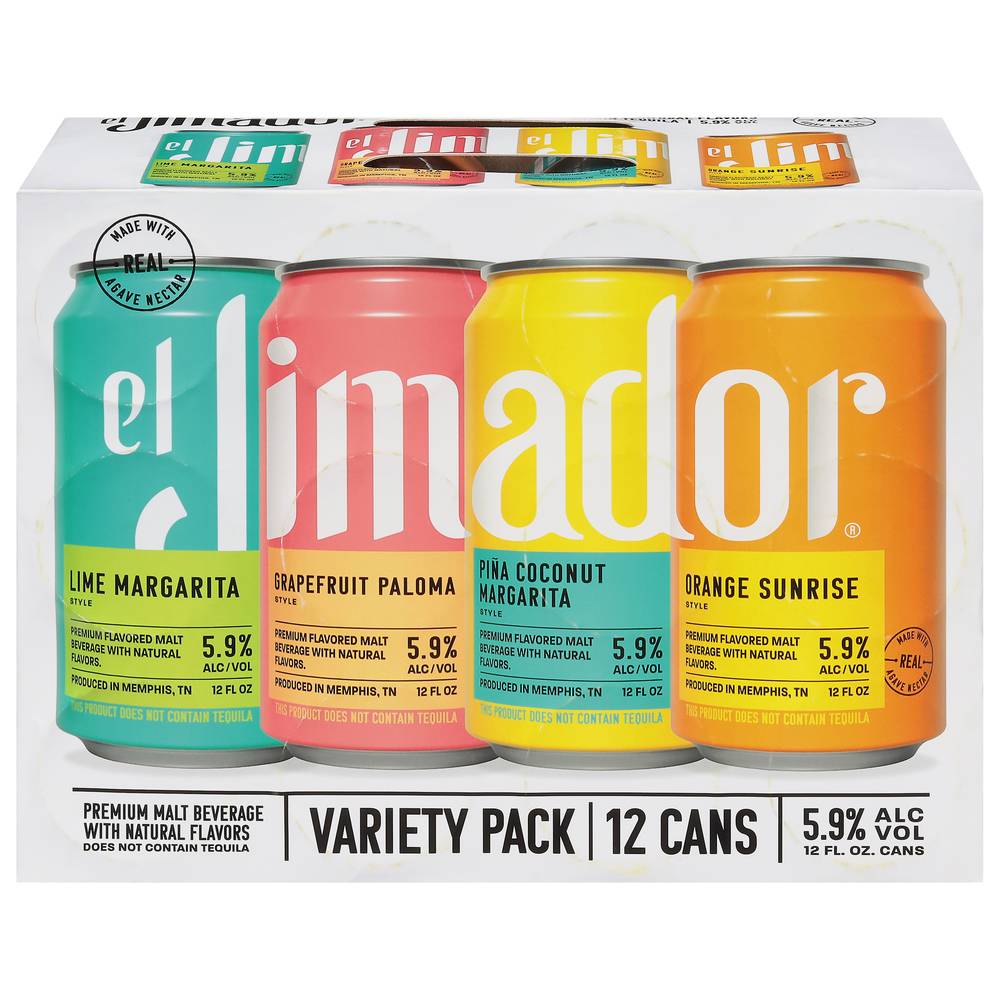 el Jimador Ready To Drink Cocktails Variety pack (12 pack, 12 fl oz)