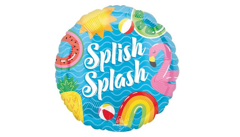 17" Splish Splash Happy Summer Balloon
