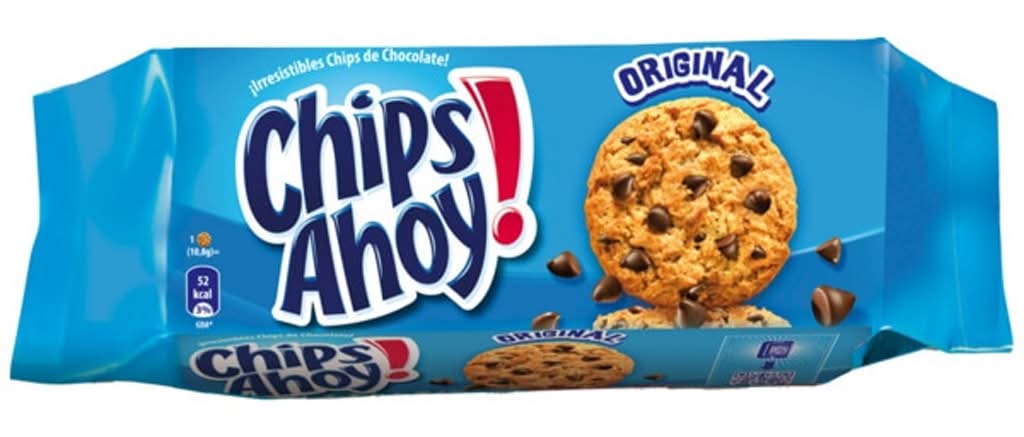 Chips Ahoy! - Bolachas chips ahoy, embalagem de 130g