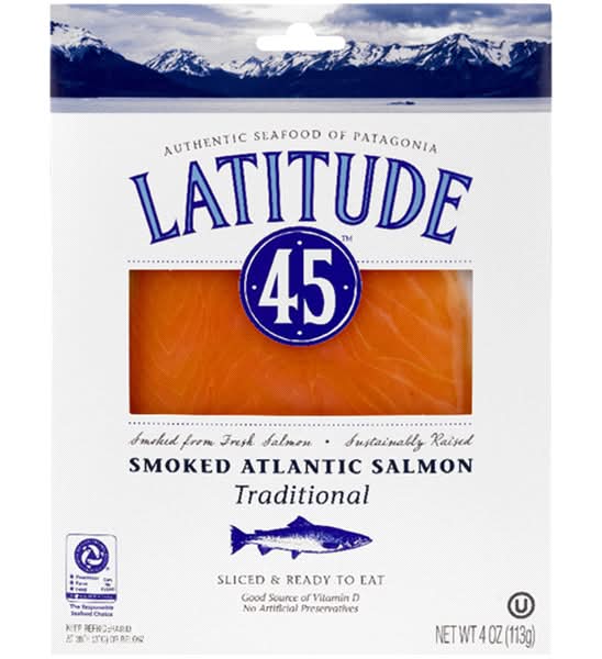 Latitude 45 Cold Smoked Salmon (4 oz)