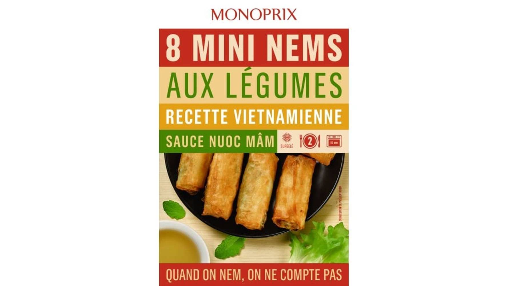 Monoprix - Mini nems aux légumes deux sauces soja