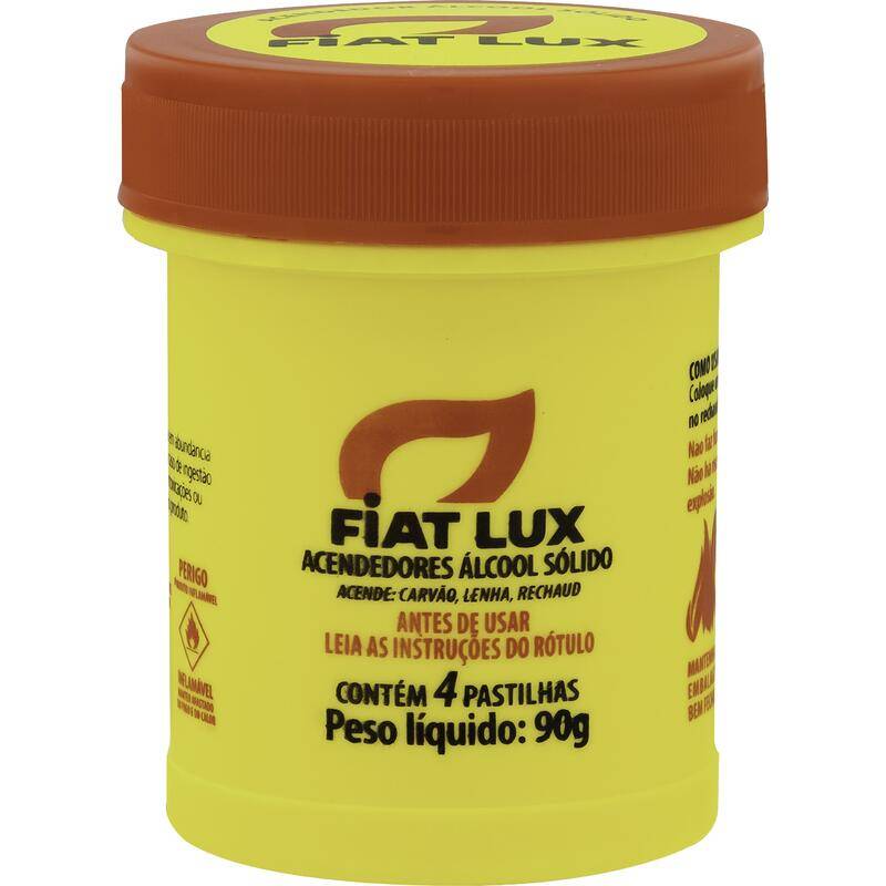Fiat lux acendedor de álcool em pastilha (4 un, 90 g)
