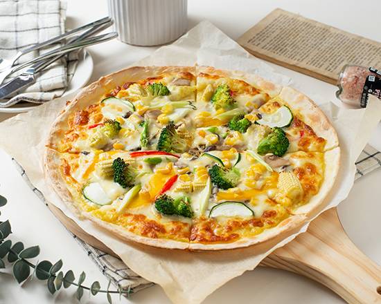 椿日小情蔬披薩 Creamy Veggie Pizza