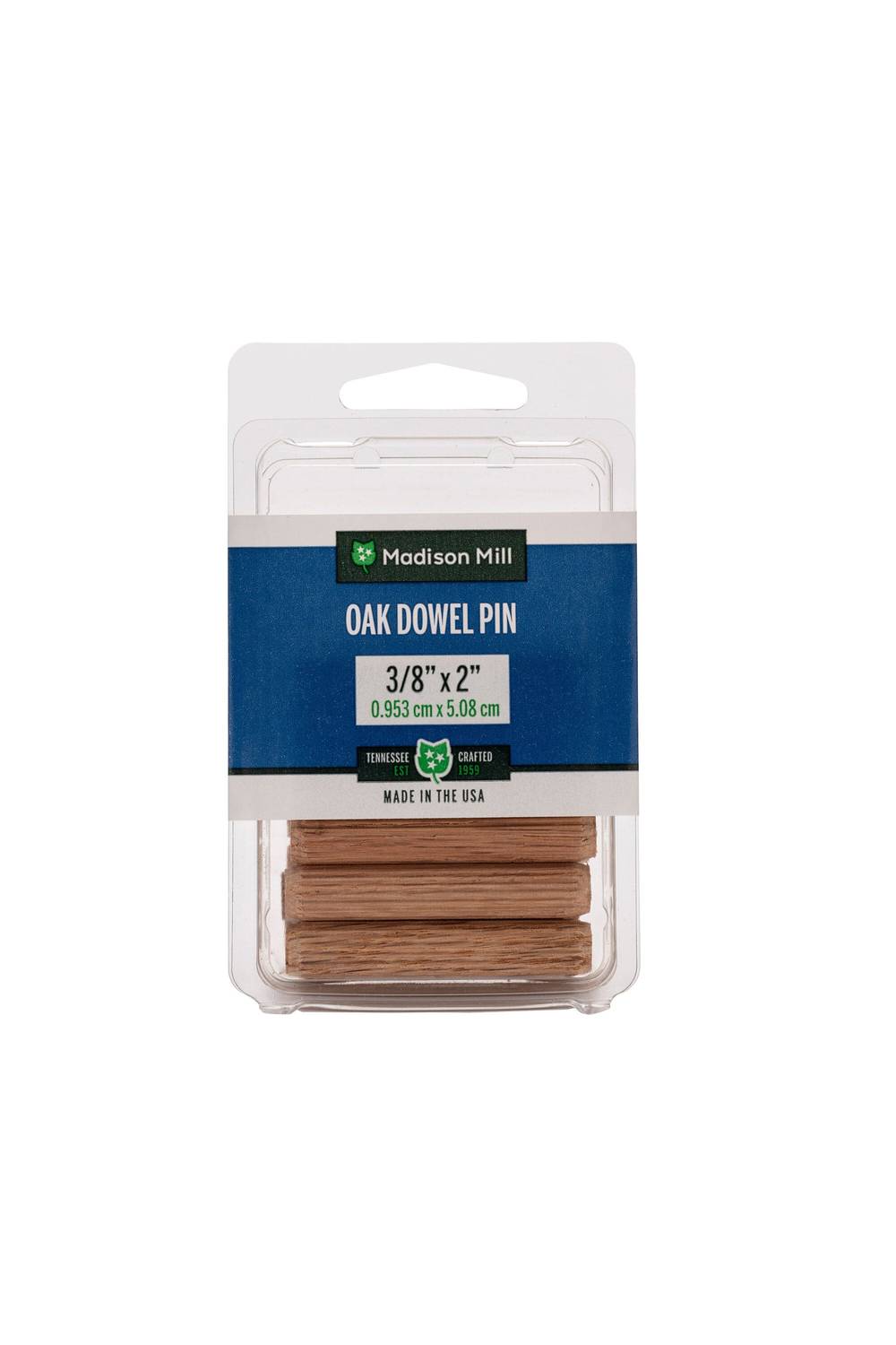 Madison Mill 18-Pack 0.375-in dia x 2-in L Oak Dowel Pin | 9002M