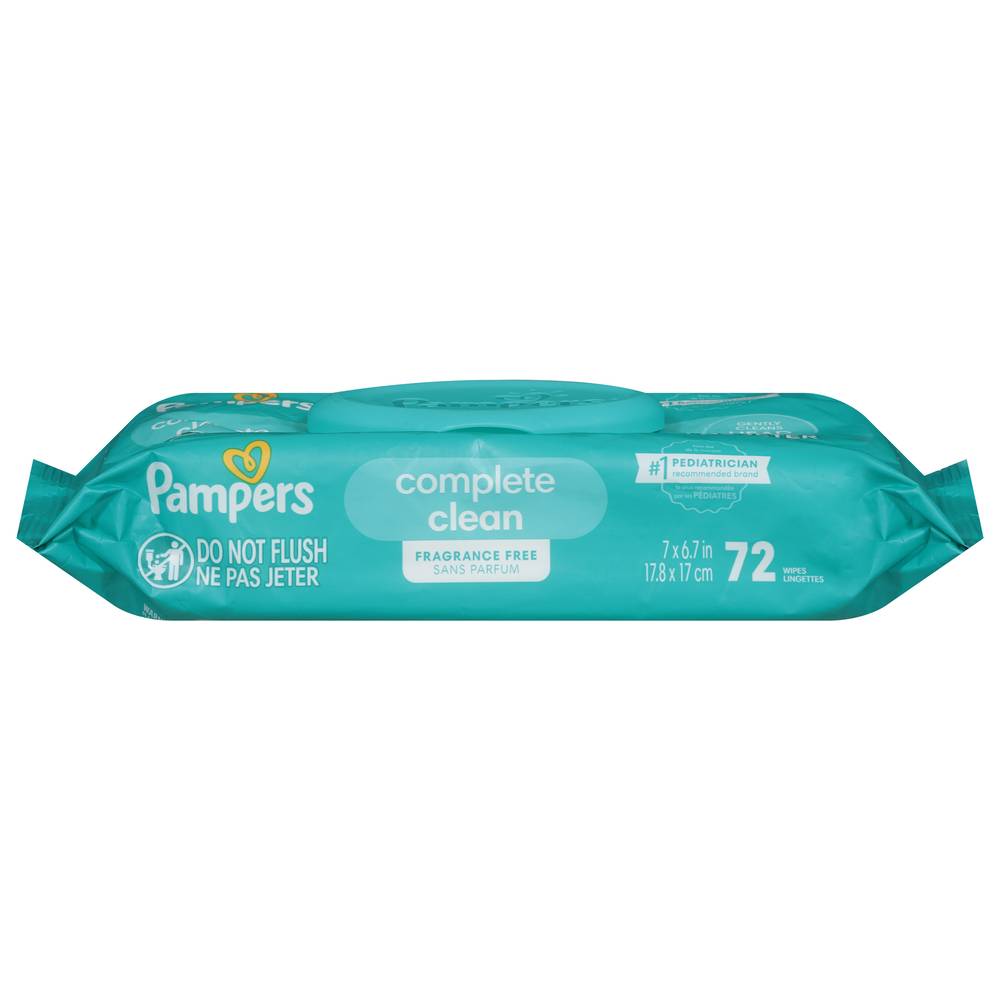 Pampers Fragrance Free Baby Wipes ( 72 ct )