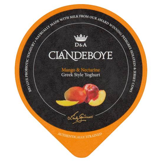 Clandeboye Mango & Nectarine Greek Style Yoghurt 150g