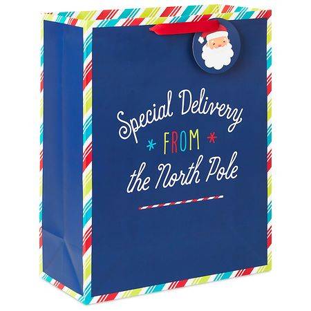 Hallmark Christmas Gift Bag, X-Large, Navy Blue