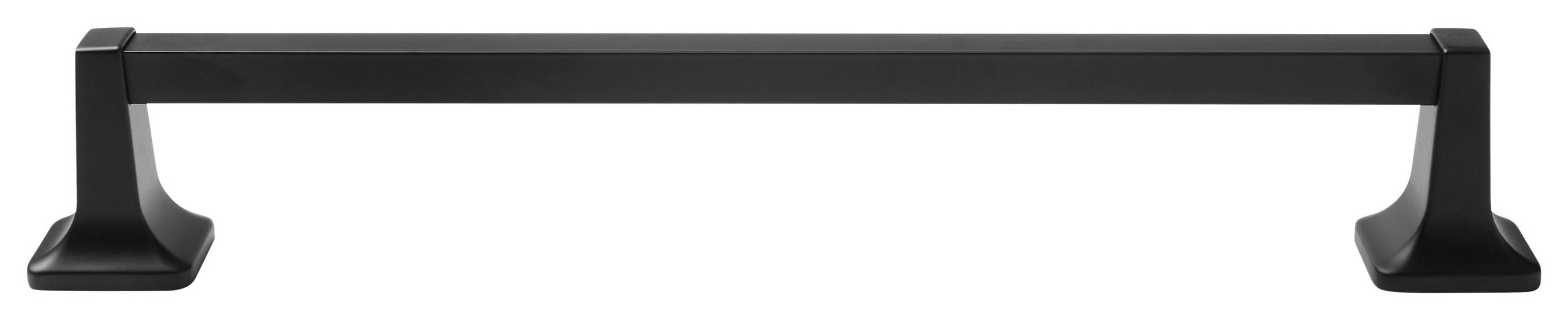 Project Source Seton 18-in Matte Black Wall mount Single Towel Bar | FSI S18 MBLK