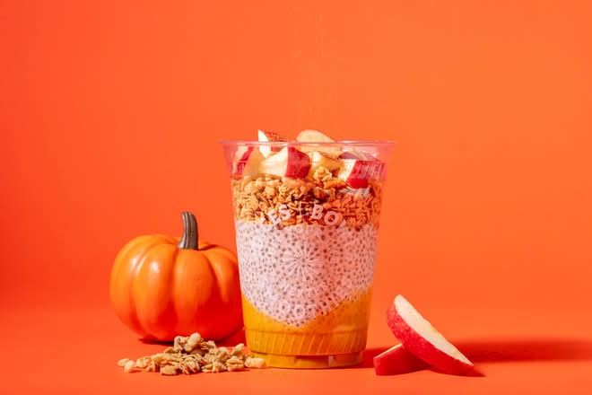 Small Pumpkin Spice Cashew Chia Parfait