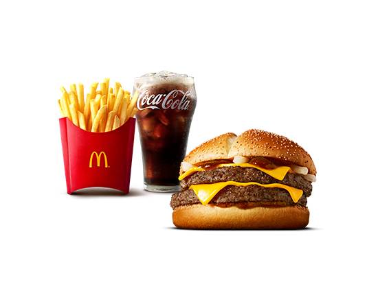 炙り醤油風 ダブル肉厚ビーフ セット Roasted Soy Sauce Double Thick Beef Set