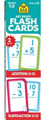 School Zone Get Ready Addition & Subtraction Flash Cards (2 ct)