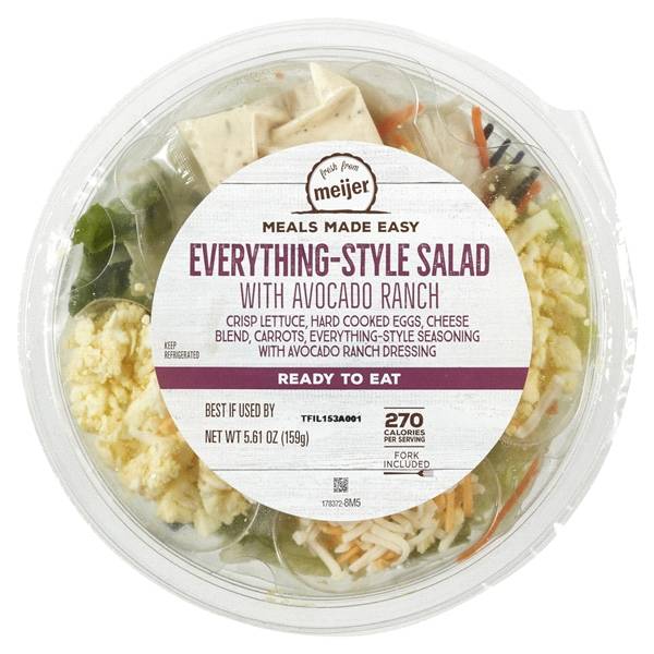 Fresh From Meijer Salad Bowl, Everything Avocado (5.6 oz)