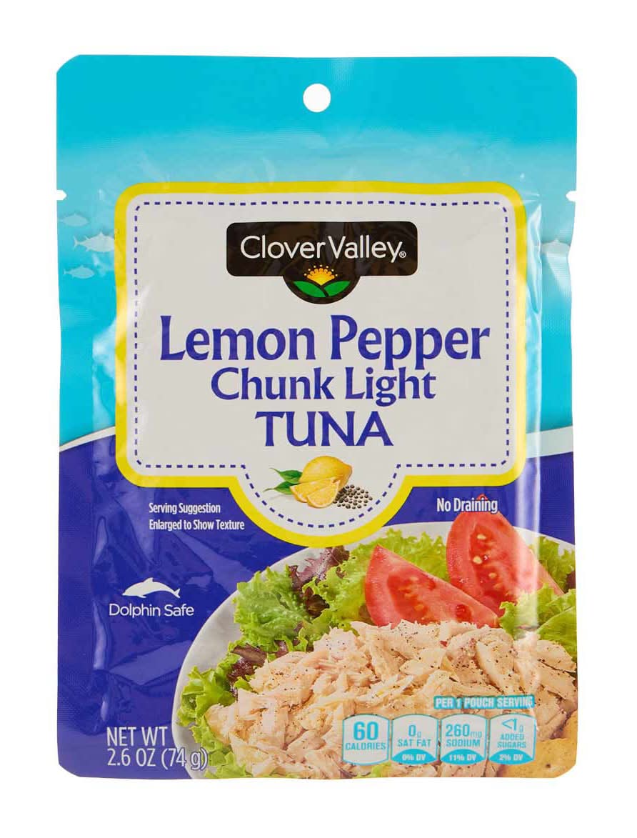 Clover Valley Lemon Pepper Tuna 2.6 Oz