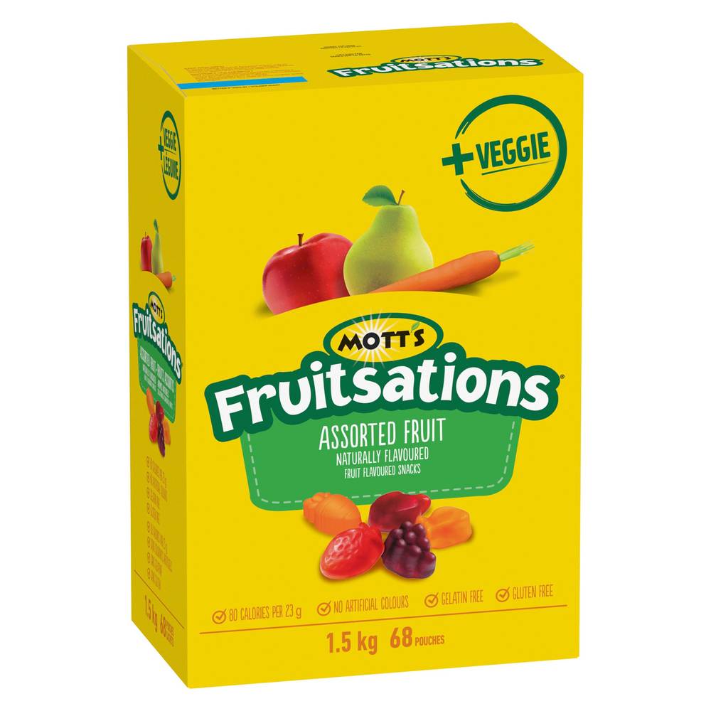 Mott’S Fruitsations - Collations À Saveur De Fruits, 68 × 23 G